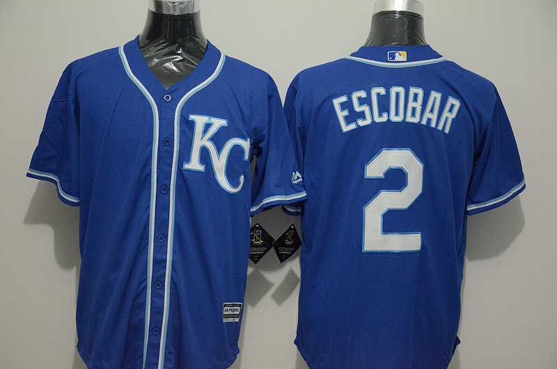 Kansas City Royals #2 Alcides Escobar Blue New Cool Base Stitched MLB Jersey,We sell and wholesale Kansas City Royals #2 Alcides Escobar Blue New Cool Base Stitched MLB Jersey on line form chian!